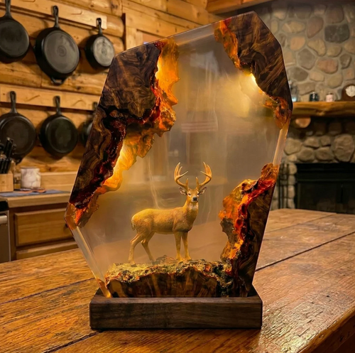 [PRE-ORDERS] HunterGlow- Deer Hunting Resin Lamp