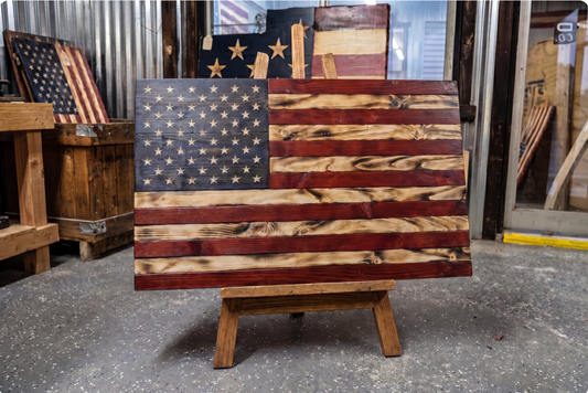 [PRE-ORDERS] HunterGlow-"The Rustic Traditional" American Flag